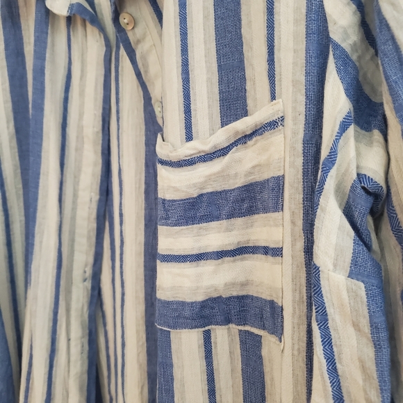 Stylebook Duster L denim blue and while - Picture 2 of 7